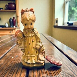 Vintage Anri " Nightie Night"  4" Sarah Kay Figure New Old Stock